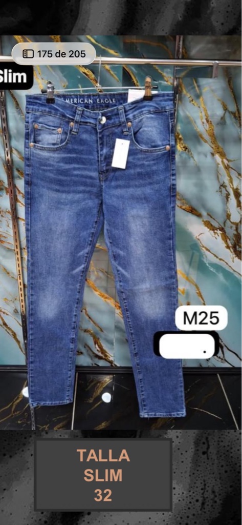 American Eagle jeans slim azul