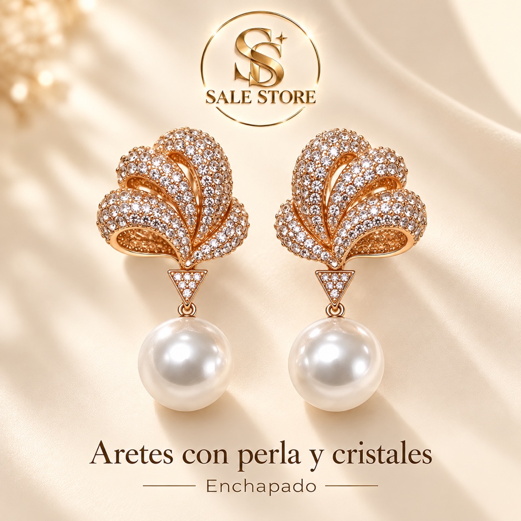 Aretes con perla