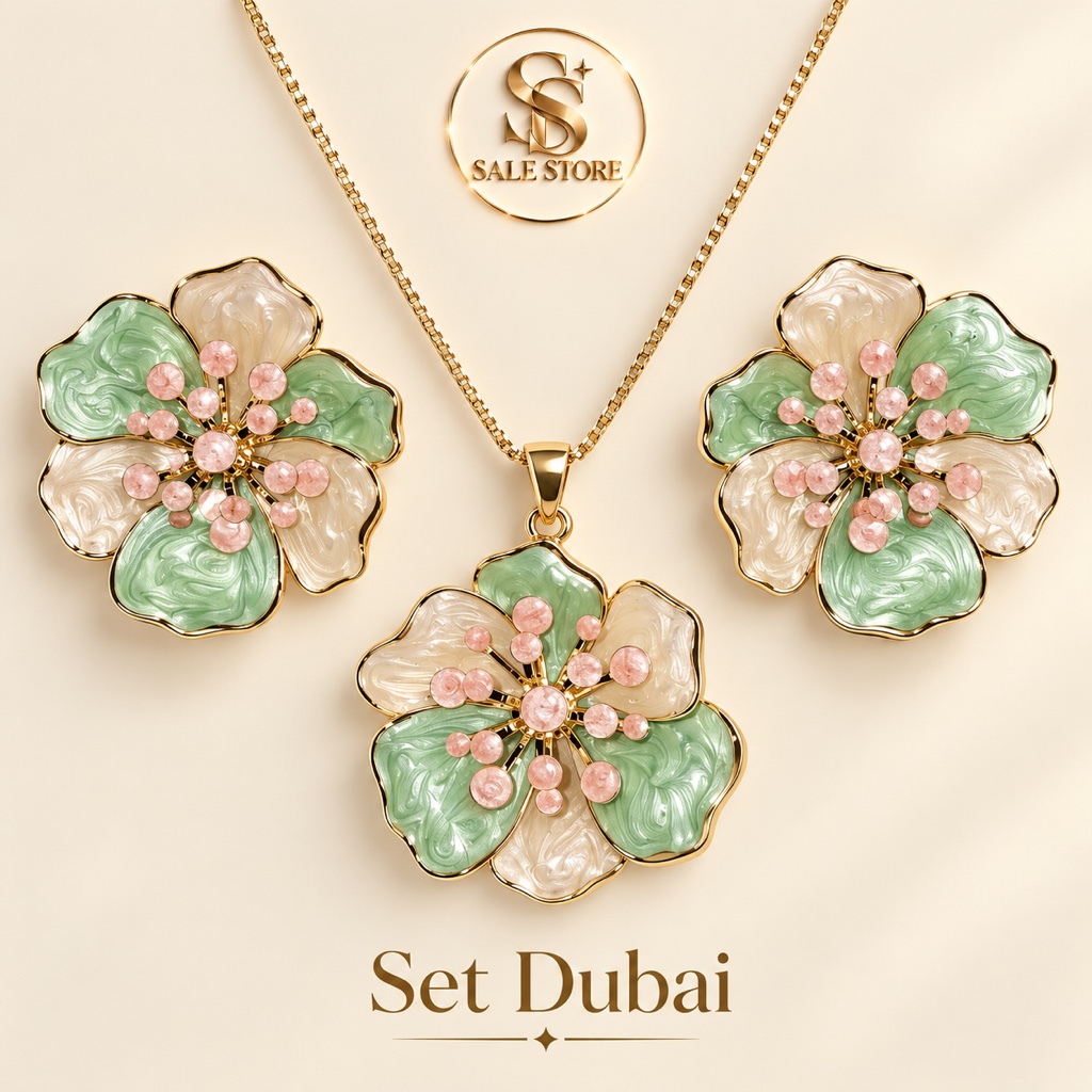 Set Dubai flor pastel