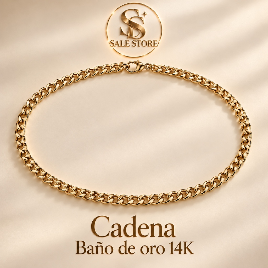 Cadena baño de oro 14K