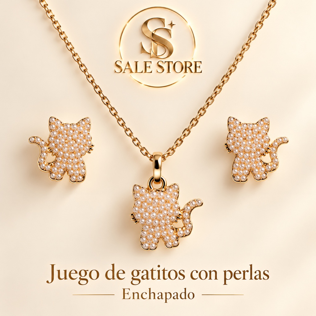 Juego de gatitos con perlas