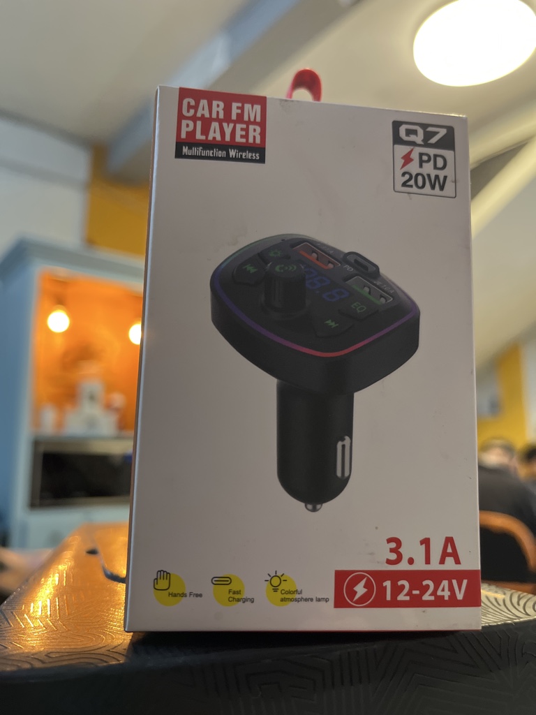 Transmisor de radio FM adaptador Bluetooth para Carro Q7