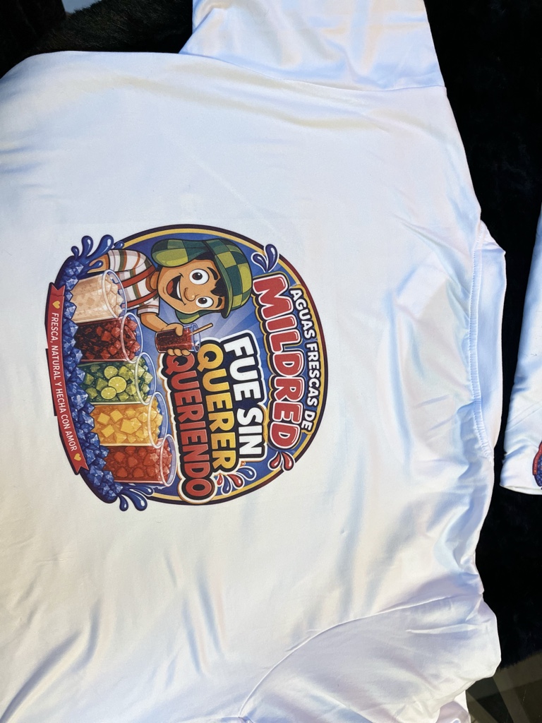 Sublimación de playeras de piel de durazno talla MPREMIUM