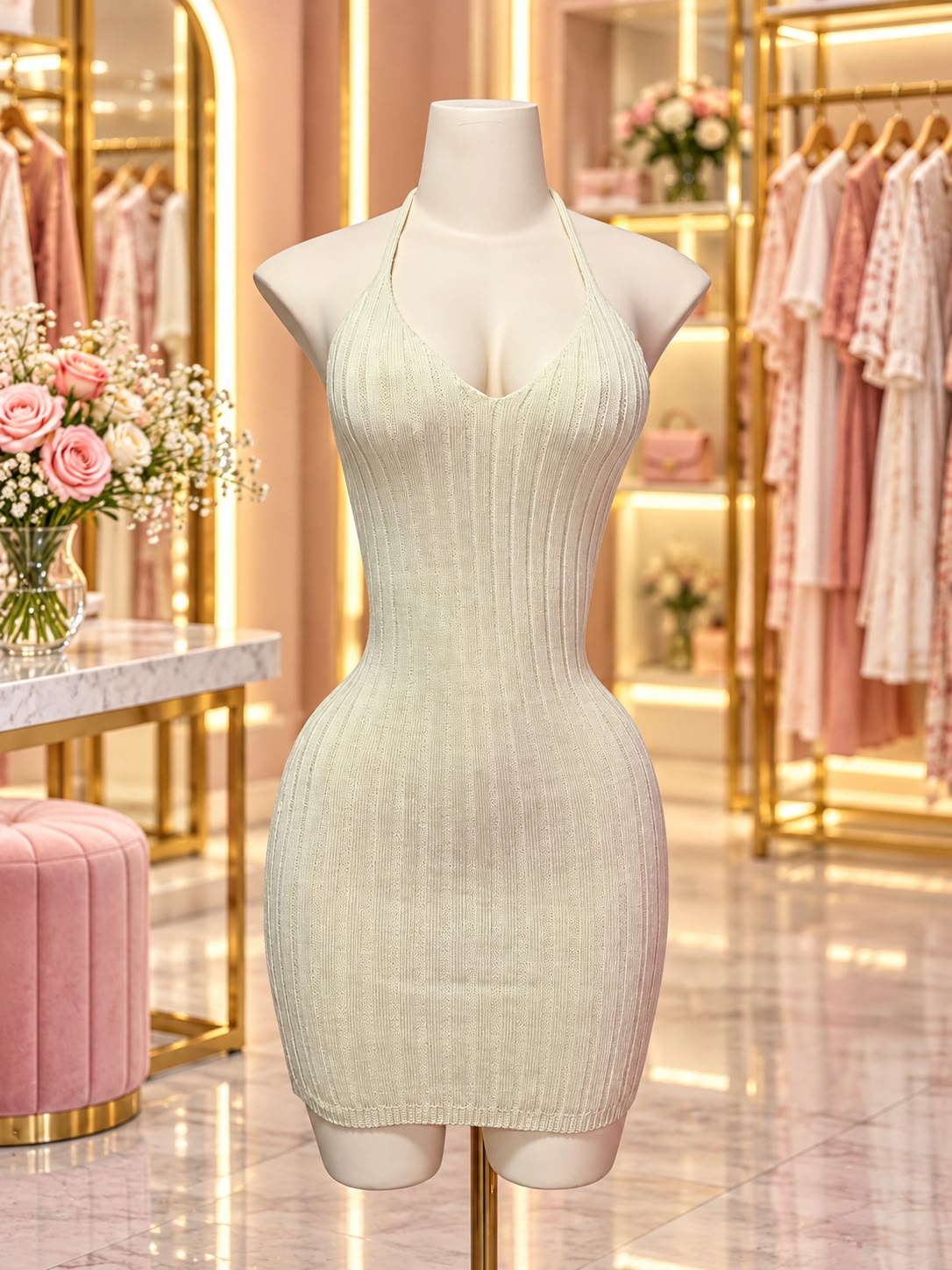 VESTIDO DE HILO PERLA
