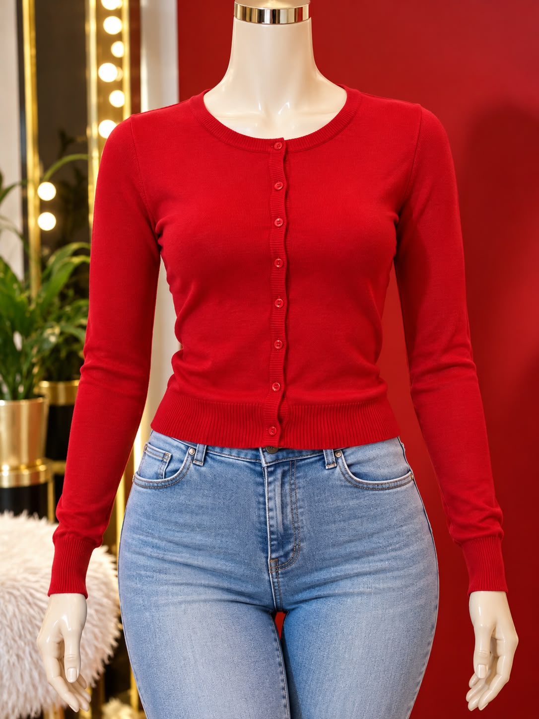 CHOMPA DE HILO ROJA
