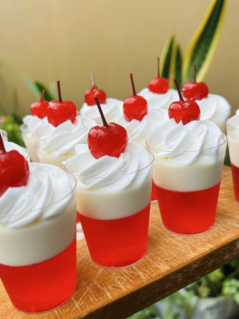 Gelatina y mosaico para bocadito