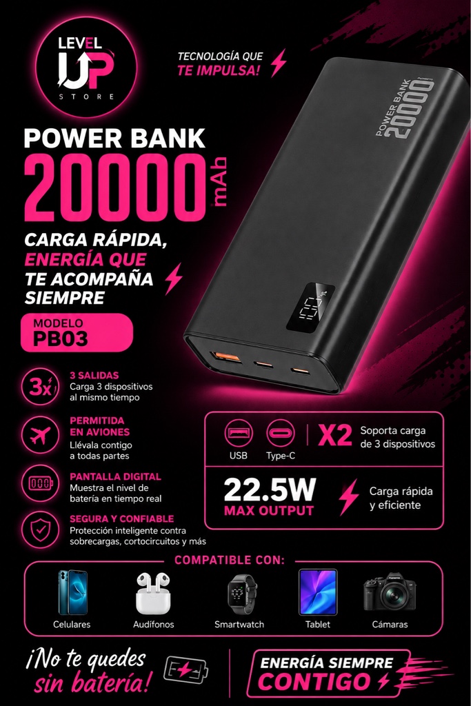 Mayka Power Bank 20000mAh
