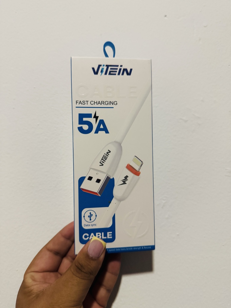 VITEIN cable 5A blanco
