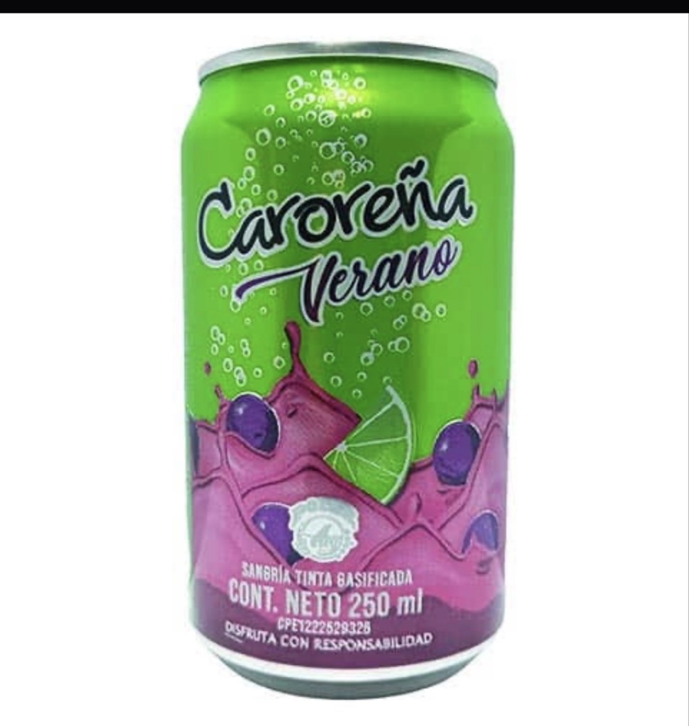 SANGRIA CAROREÑA VERANO LAT250MLx24UN