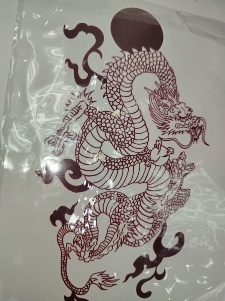 TATUAJE TEMPORAL GRANDE MANGA