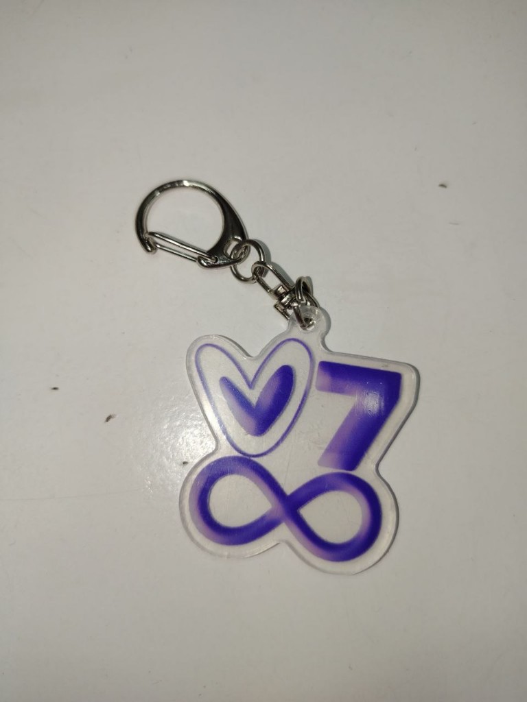 LLAVERO ACRILICO 7 INFINITO