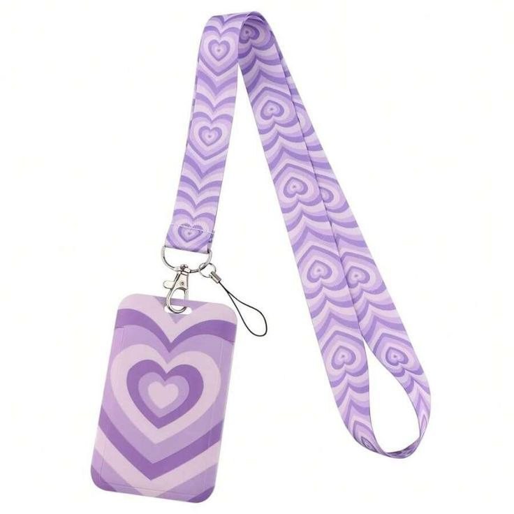 LANYARD CORAZON LILA