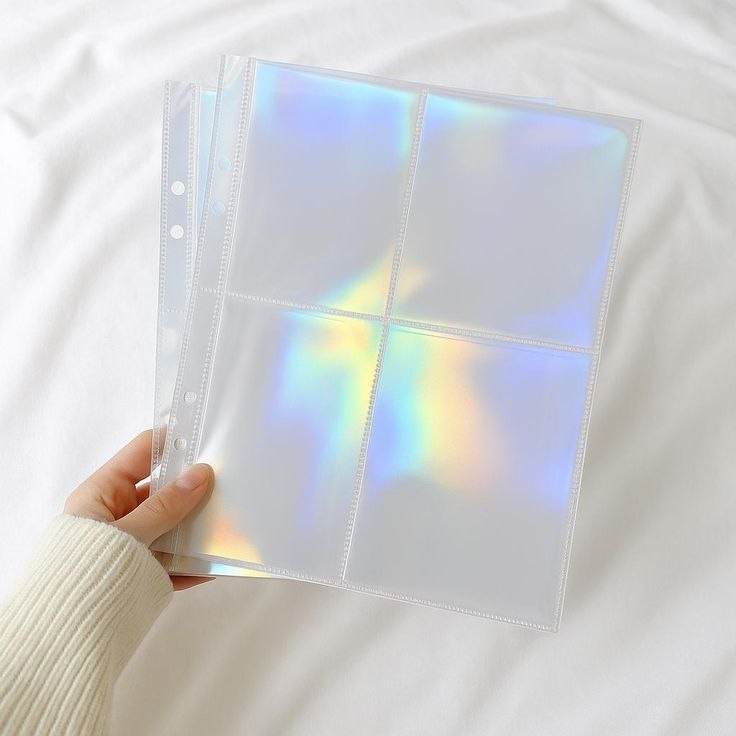 HOJAS REPUESTO BINDER ( 4 ESPACIO) NORMAL HOLOGRAFICA