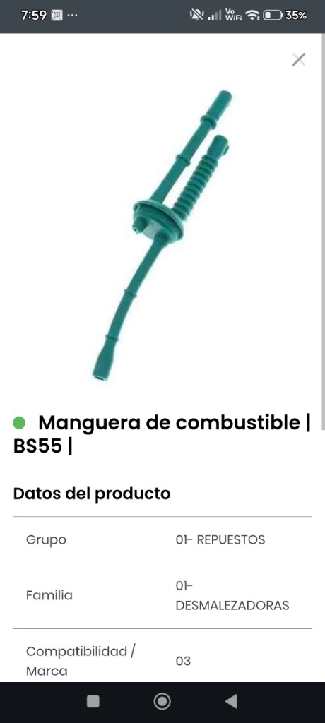Manguera combustible BS55
