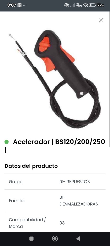 Acelerador BS120/200/250