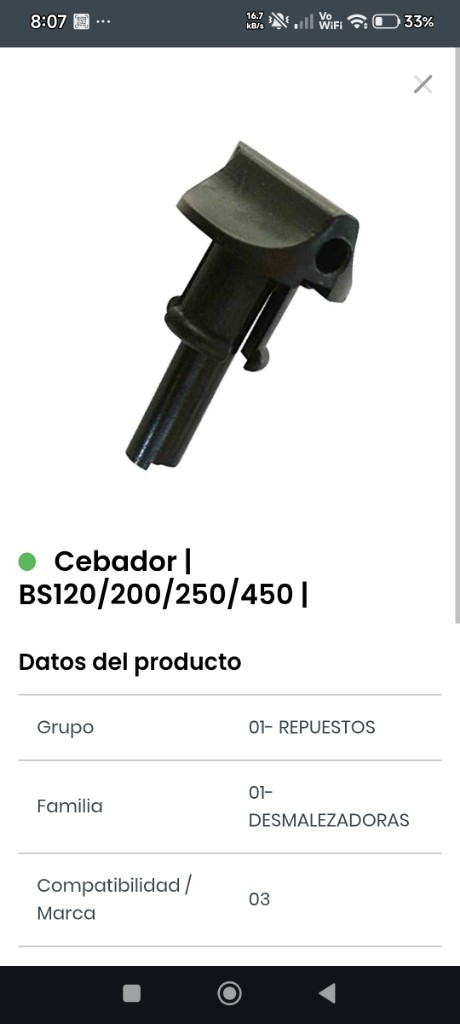 Cebador BS120/200/250/450