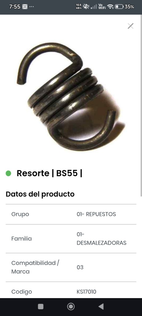 Resorte BS55