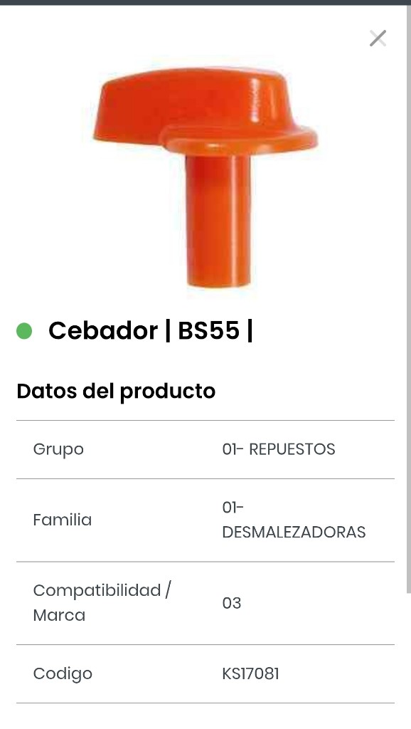 Cebador BS55 naranja