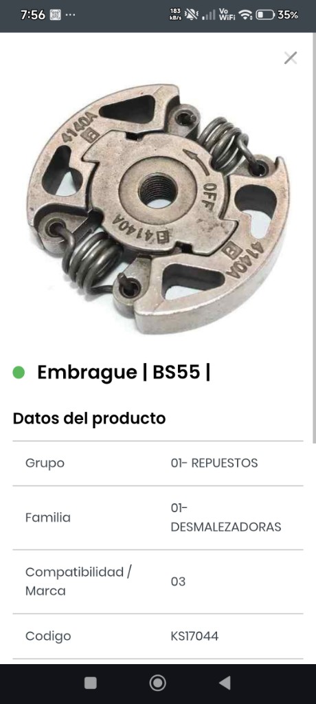 Embrague BS55