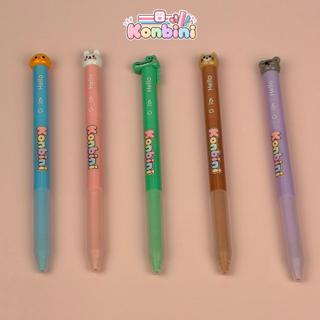 Bolígrafo de gel con figura de animales