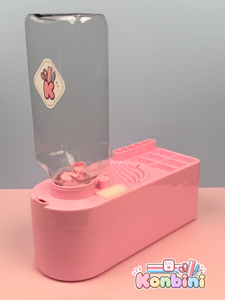 Limpiador de pinceles rosa