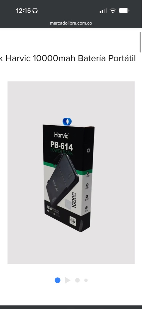Harvic PB-614 power bank negro