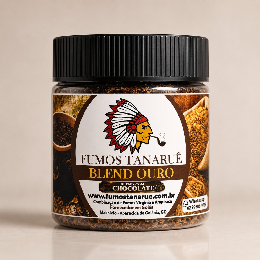 Fumos Tanaruê Blend Ouro Chocolate Pote 70g