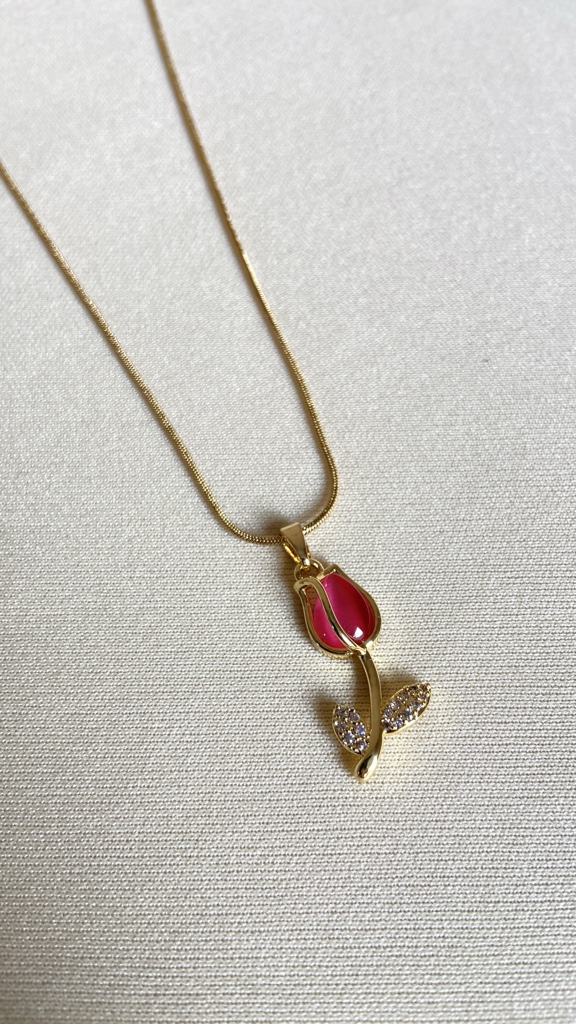 Collar tulipán Fuscia