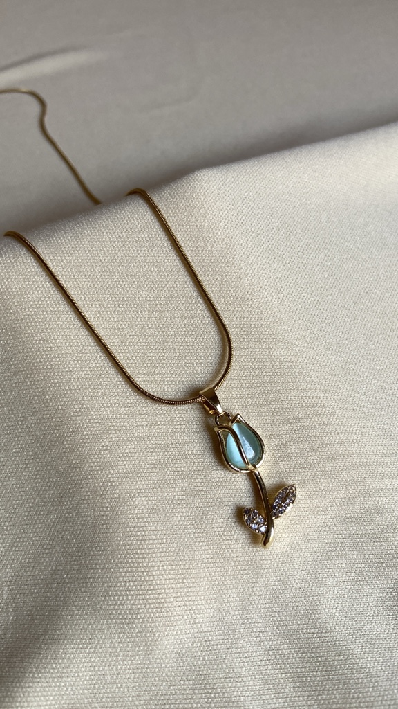 Collar Tulipán Verde