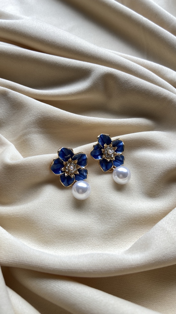 Flor Perla azul