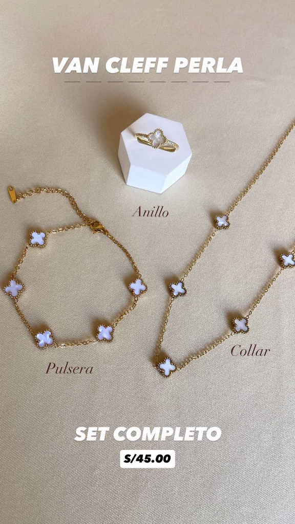 Set Van Cleff Blanco