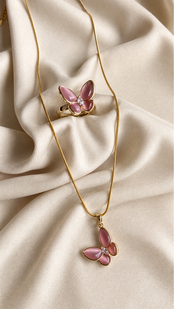 Set Mariposa Rosa