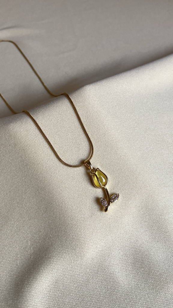 Collar Tulipán Amarillo