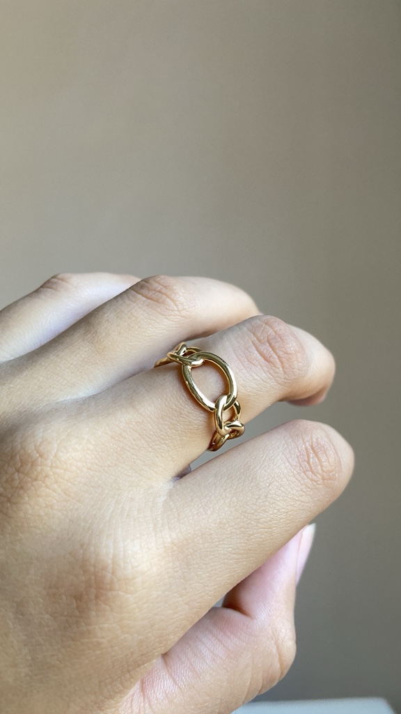Anillo Entrelazado Dorado