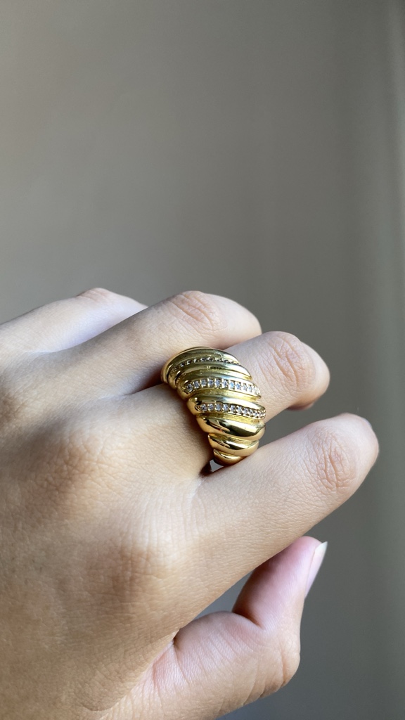 Anillo Chunky Dorado