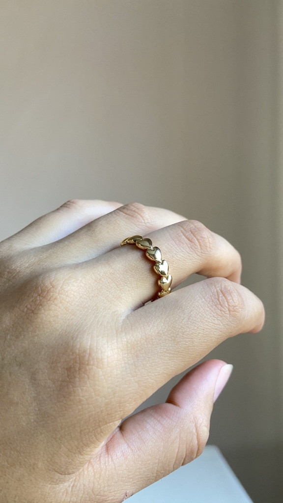 Anillo Corazones Enlazados