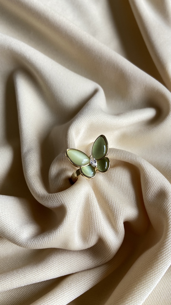 Anillo Mariposa Verde