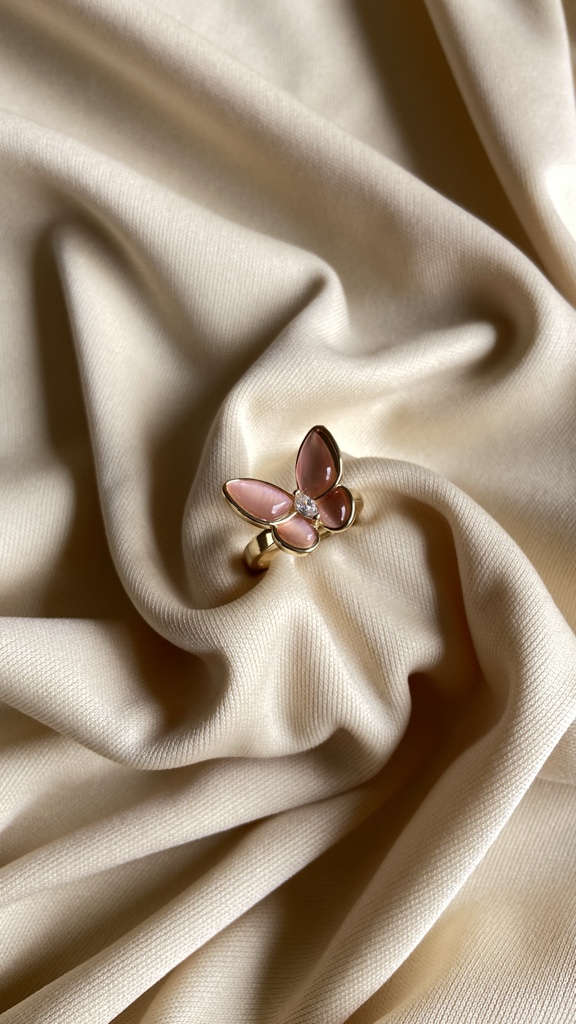 Anillo Mariposa Rosa