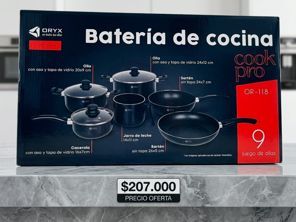 Bateria de cocina 9p