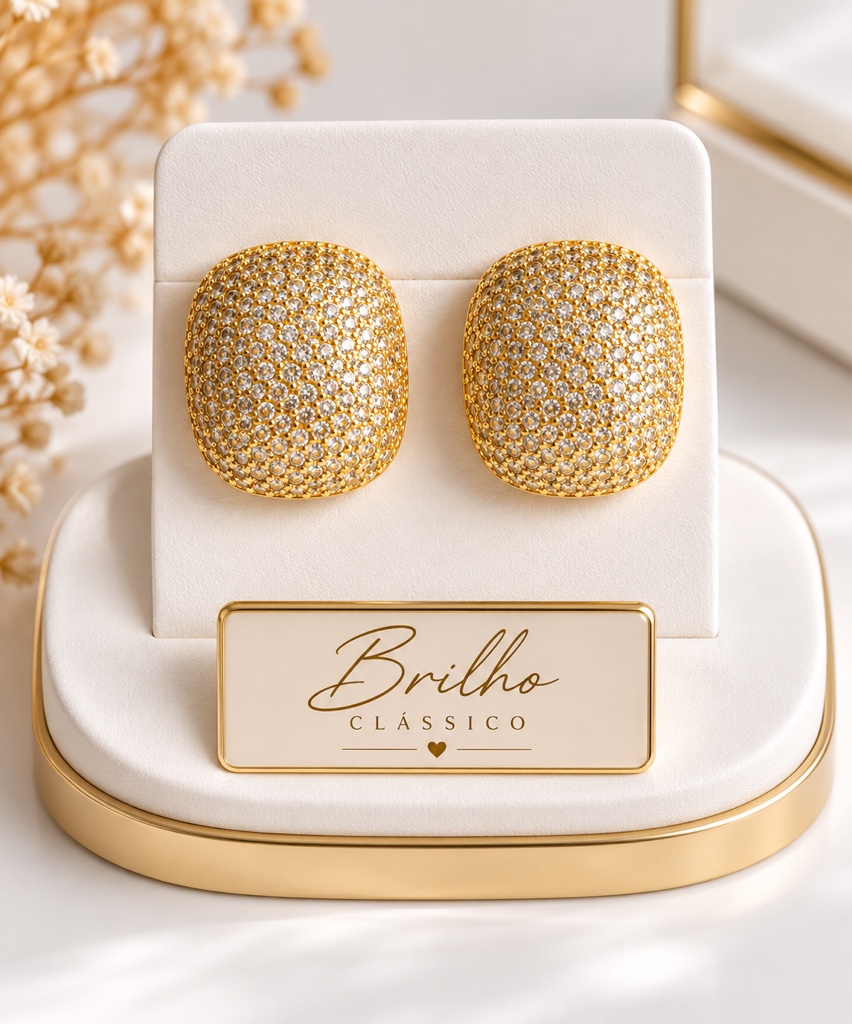 ✨ Brinco Brilho Clássico