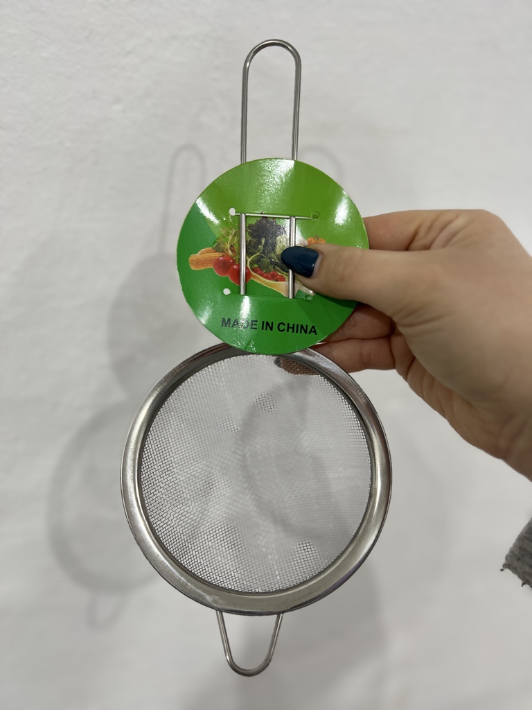 Colador de malla acero 12cm