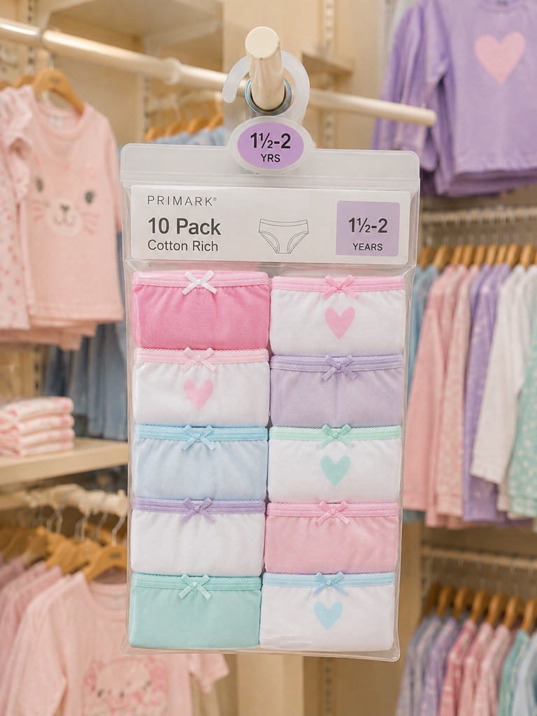 Panty niña 10 pack pastel