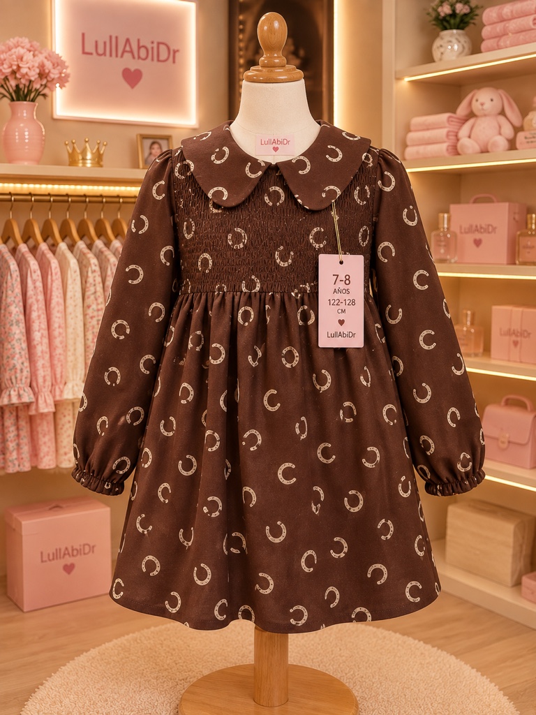 Vestido cafe herradura