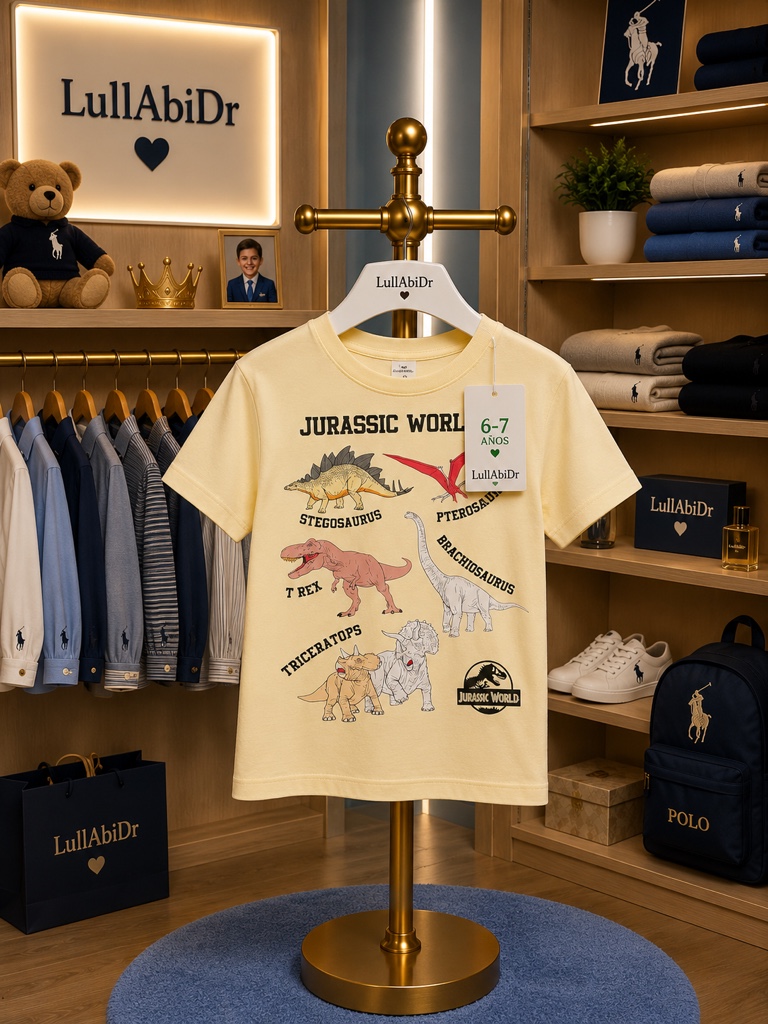 Camiseta amarilla Jurassic World