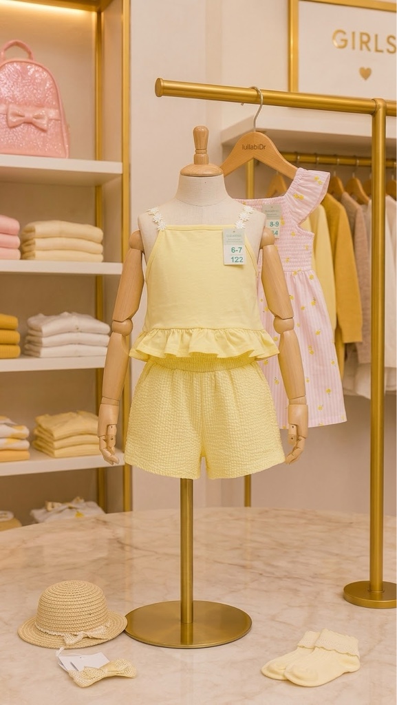 Conjunto amarillo niña