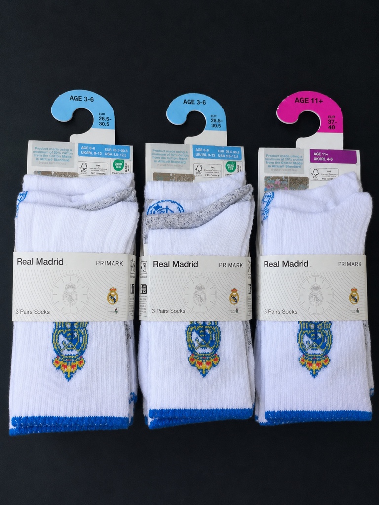 Pack x3 medias Real Madrid