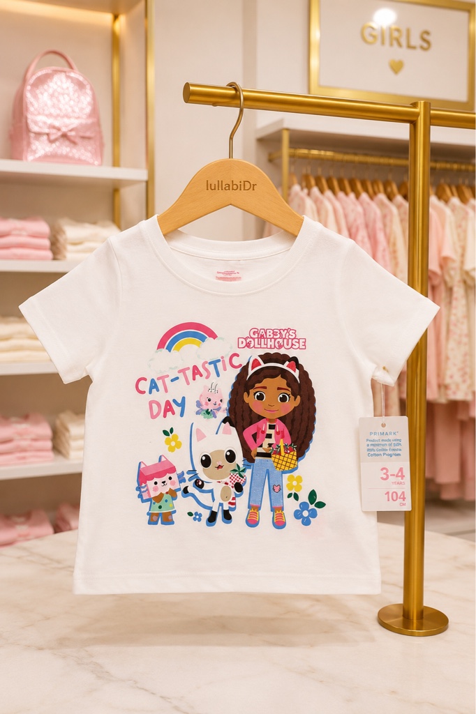 camiseta blanca Gabbys Doll House