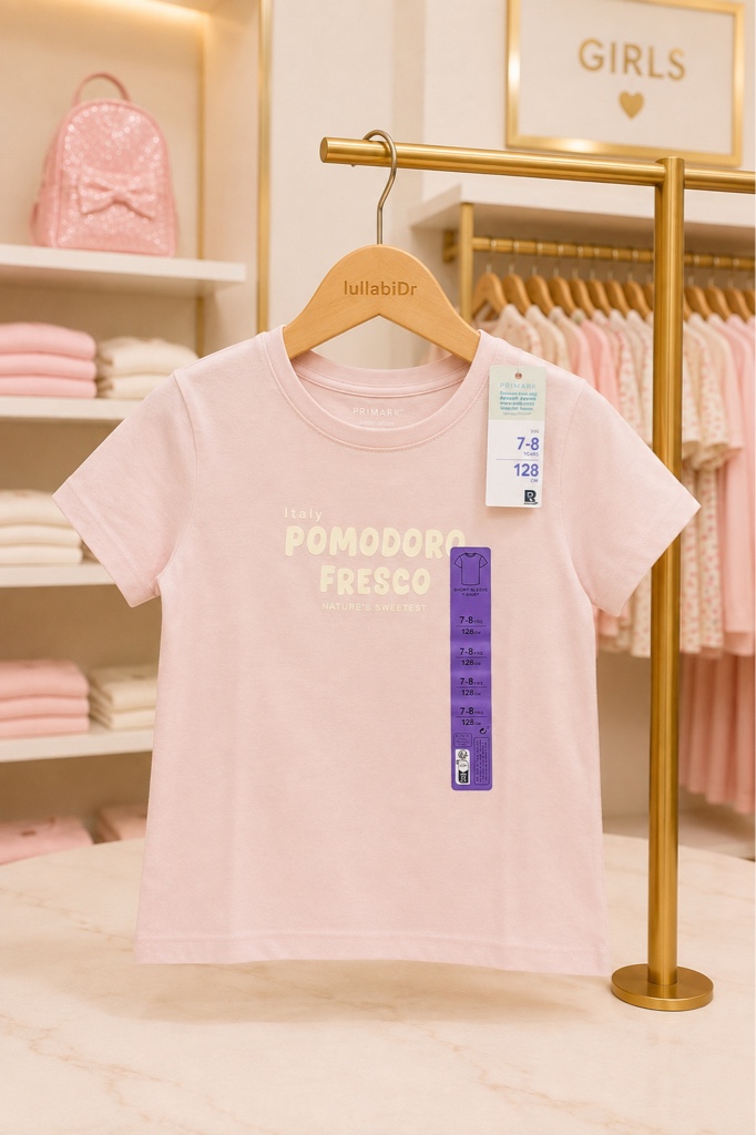 Camiseta rosa tomate