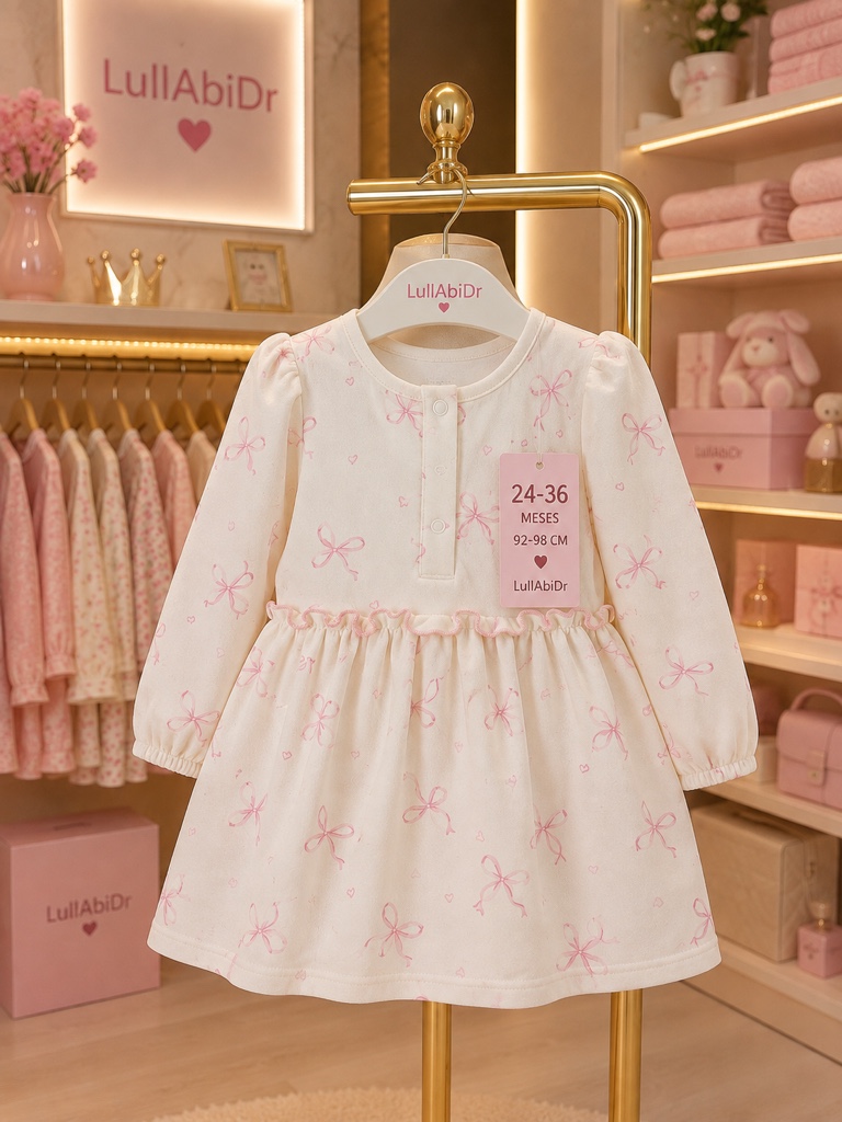 Vestido blanco lazos