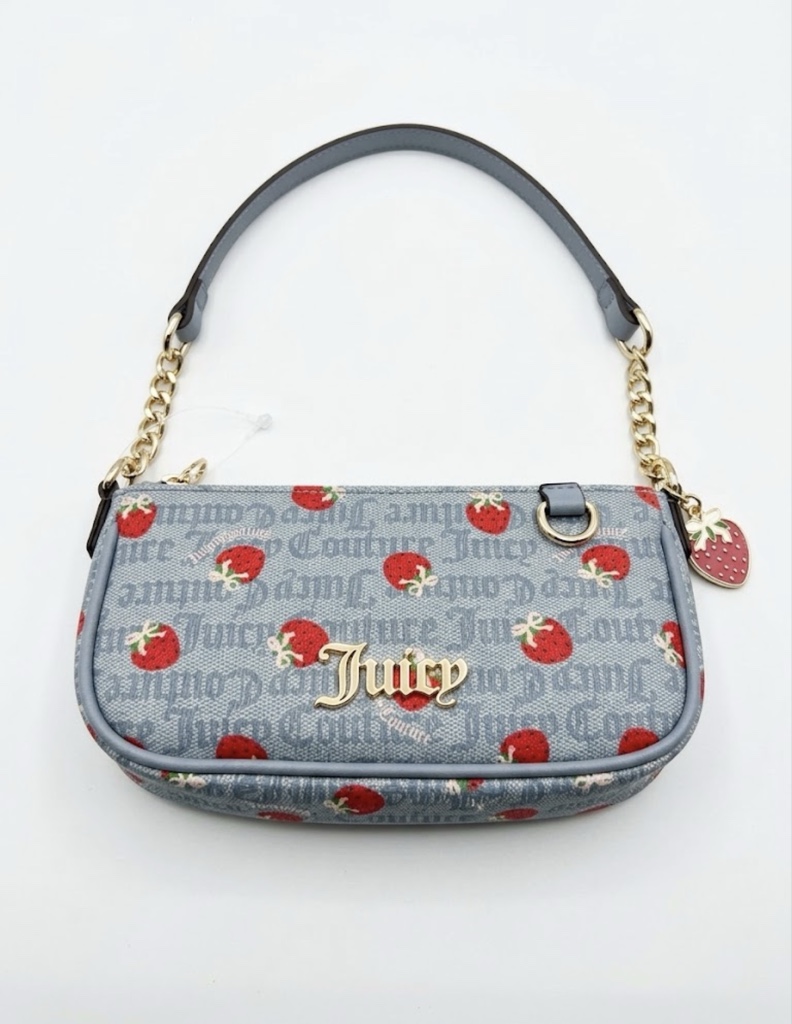 Juicy Couture bolsa azul con fresas